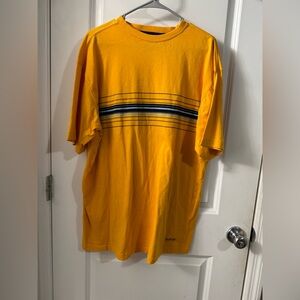 Yellow Striped Short Sleeve Men's Tee
